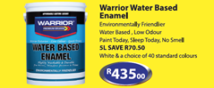 warrior paints water special